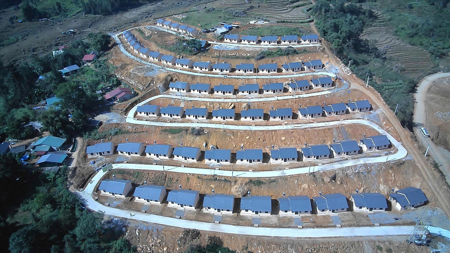 Toàn cảnh Dự án ổn định dân cư (ảnh Trọng Bảo)