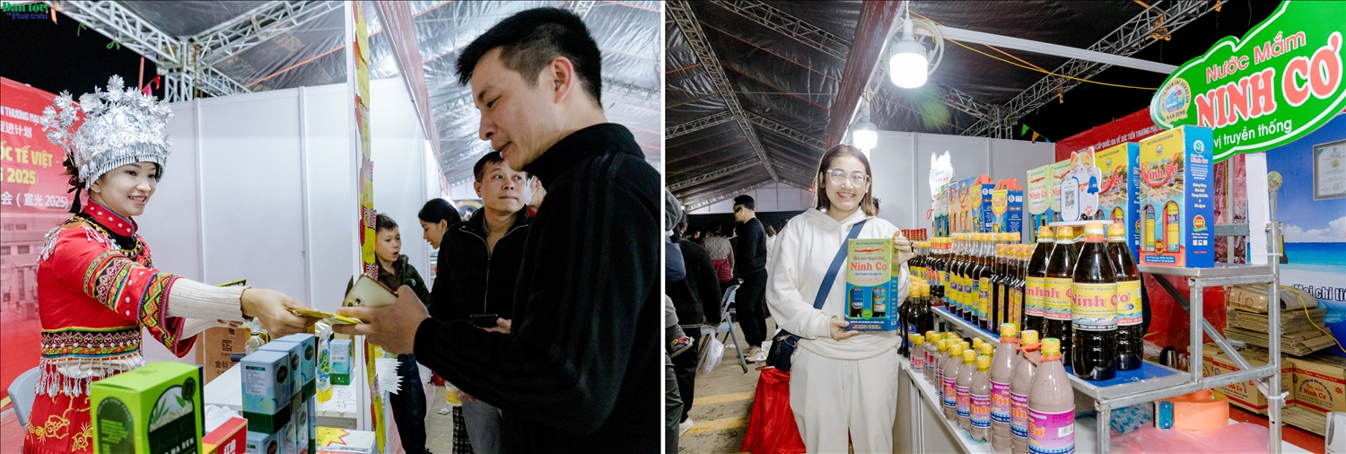 Sự đa dạng, phong phú của các loại mặt hàng được trưng bày, giới thiệu khiến nhiều du khách không khỏi bất ngờ