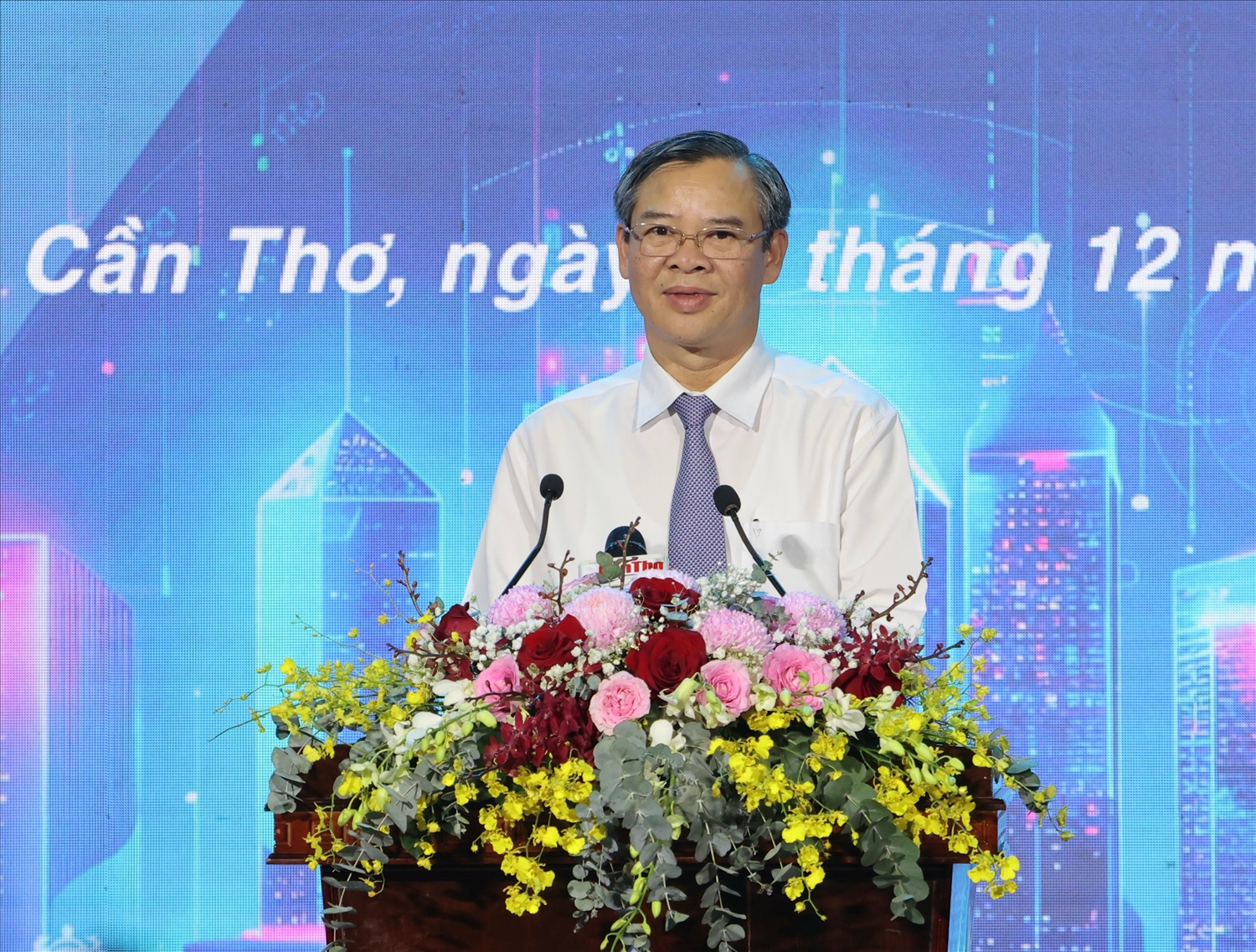 Ông Trương Cảnh Tuyên, Phó Bí thư Thành ủy, Chủ tịch UBND thành phố Cần Thơ, phát biểu khai mạc