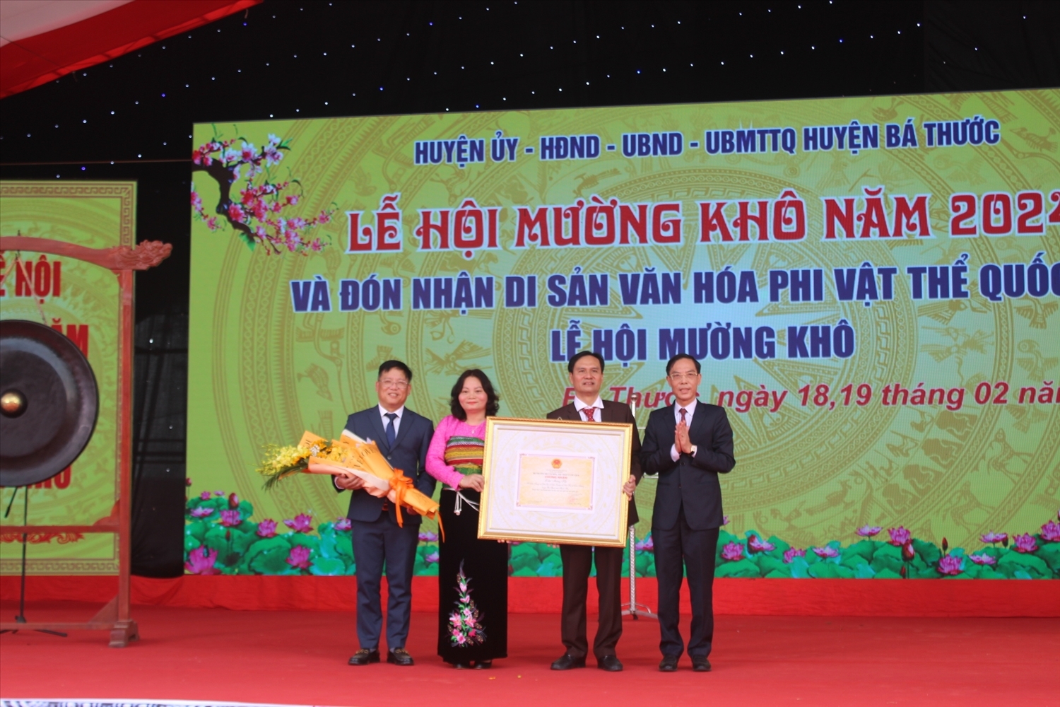 Lễ hội Mường Khô của đồng bào dân tộc Mường được công nhận là Di sản văn hóa phi vật thể Quốc gia