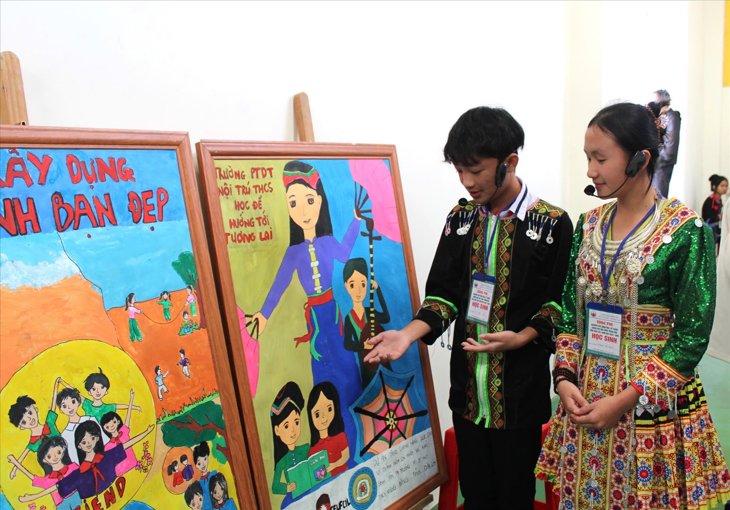 Sản phẩm tranh tuyên truyền của học sinh Trường THPT dân tộc nội trú THCS Krông Bông về giáo dục giới tính