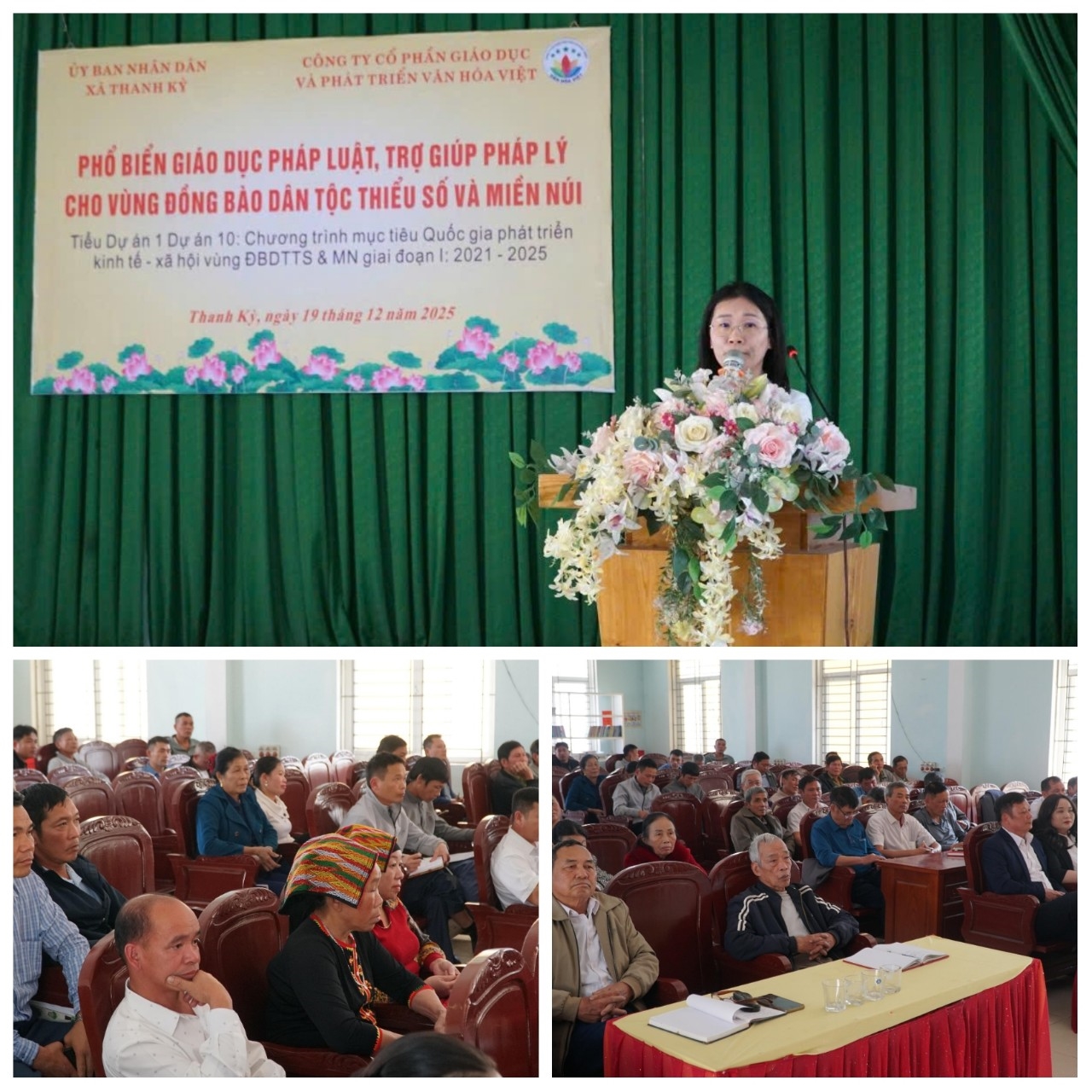 Xã Thanh Kỳ tổ chức Hội nghị phổ biến giáo dục pháp luật, trợ giúp pháp lý cho vùng đồng bào dân tộc thiểu số và miền núi.