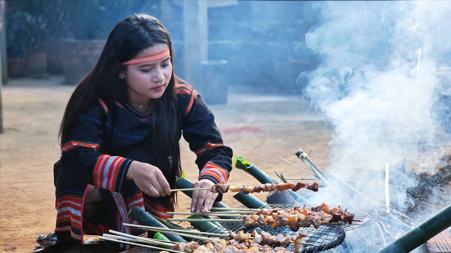 Dân làng Ơp vẫn giữ nguyên được bản sắc văn hóa đồng bào Gia Rai trong các nghi lễ, ẩm thực