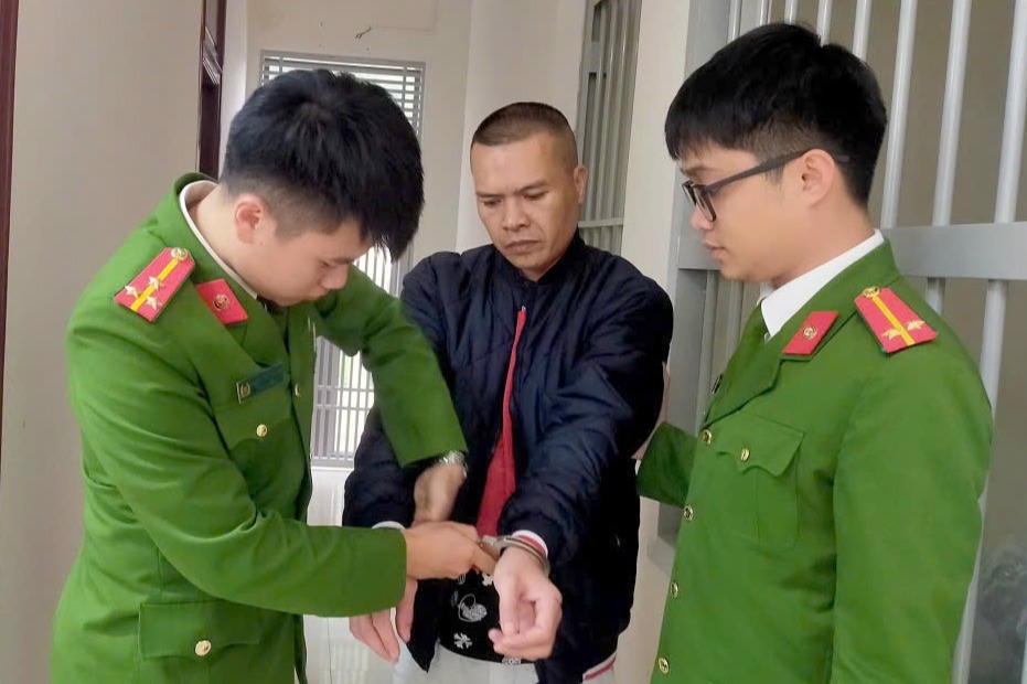 Đối tượng Trần Sỹ Lợi bị bắt.