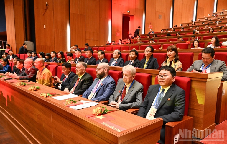 Các khách mời quốc tế tham dự Đại hội Thi đua yêu nước toàn quốc lần thứ XI.