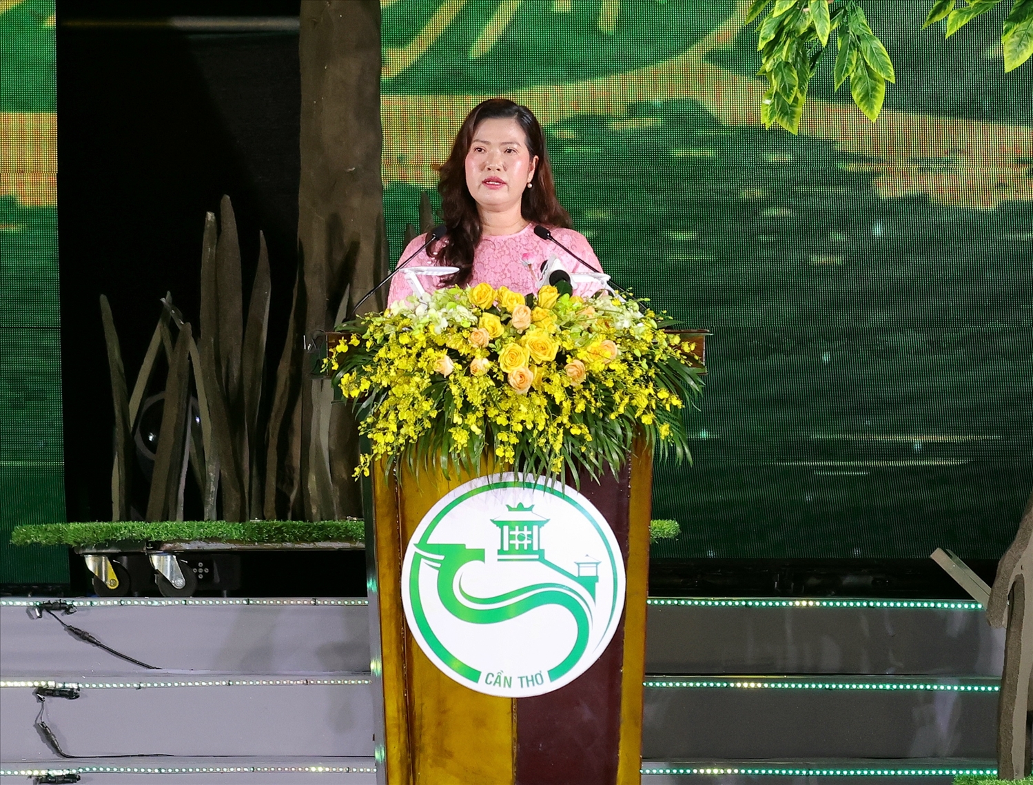 Bà Nguyễn Thị Ngọc Điệp, Phó Chủ tịch UBND TP. Cần Thơ, phát biểu khai mạc