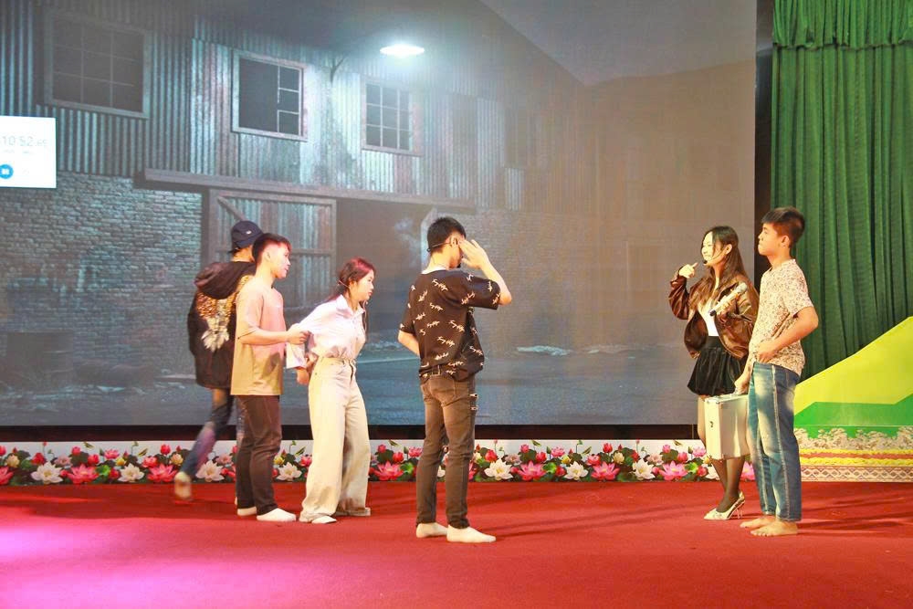 Phần thi tiểu phẩm “Lấy chồng tây” của Đội Chân lý sáng với nội dung phòng, chống mua bán người.