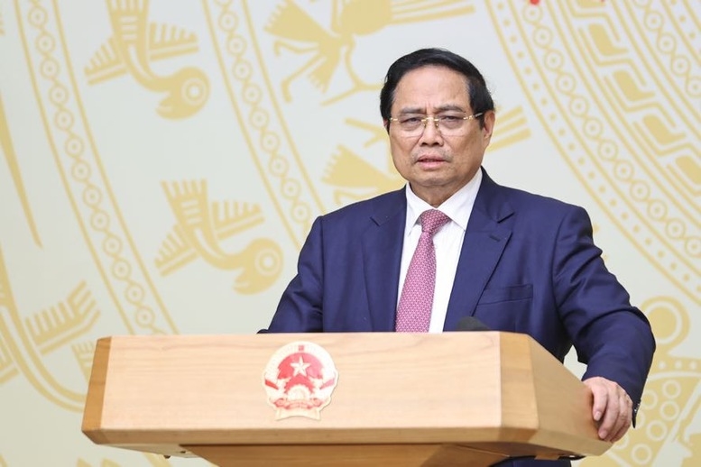 Thủ tướng Phạm Minh Chính yêu cầu các Bộ, ngành, địa phương, tất cả các chủ thể liên quan phải tích cực, chủ động vào cuộc, căn cứ chức năng, nhiệm vụ, quyền hạn để làm hết sức mình với tinh thần trách nhiệm cao nhất - Ảnh: VGP/Nhật Bắc