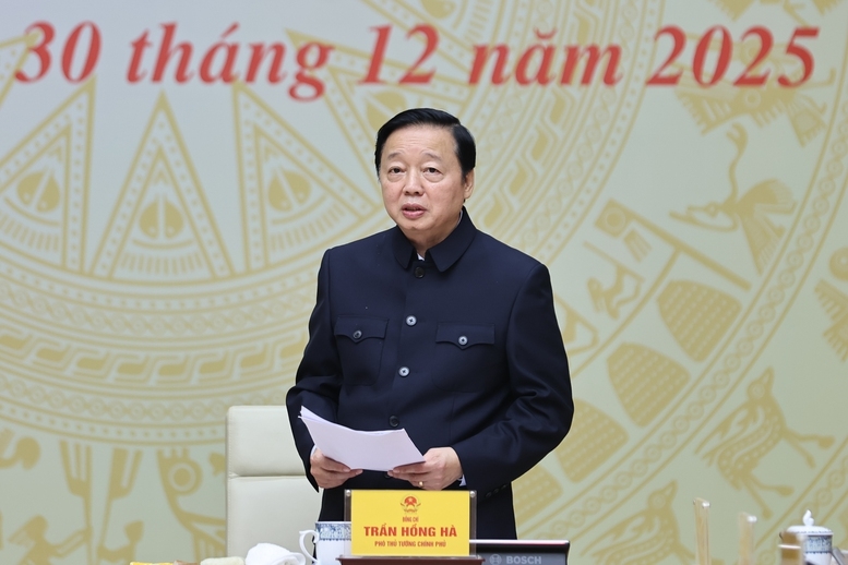 Phó Thủ tướng Trần Hồng Hà phát biểu - Ảnh: VGP/Nhật Bắc