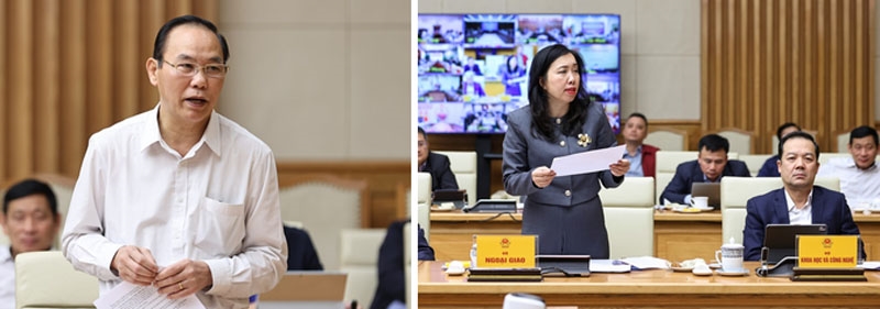 Các đại biểu báo cáo - Ảnh: VGP/Nhật Bắc