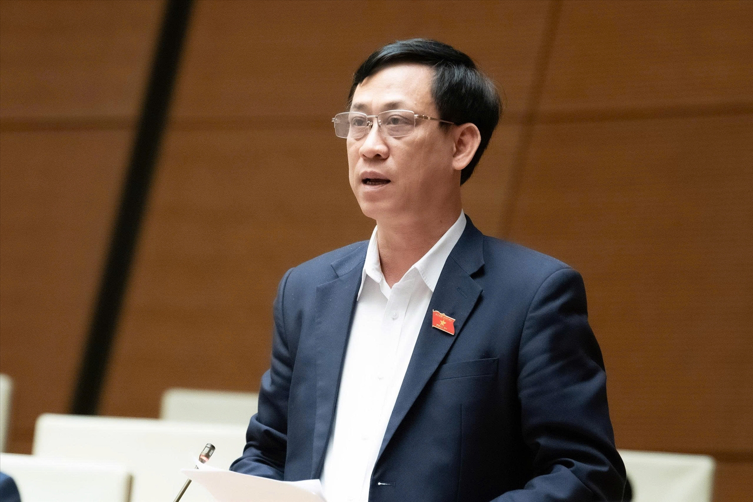 Đại biểu Mai Văn Hải (đoàn Thanh Hóa). Ảnh: Quốc hội 