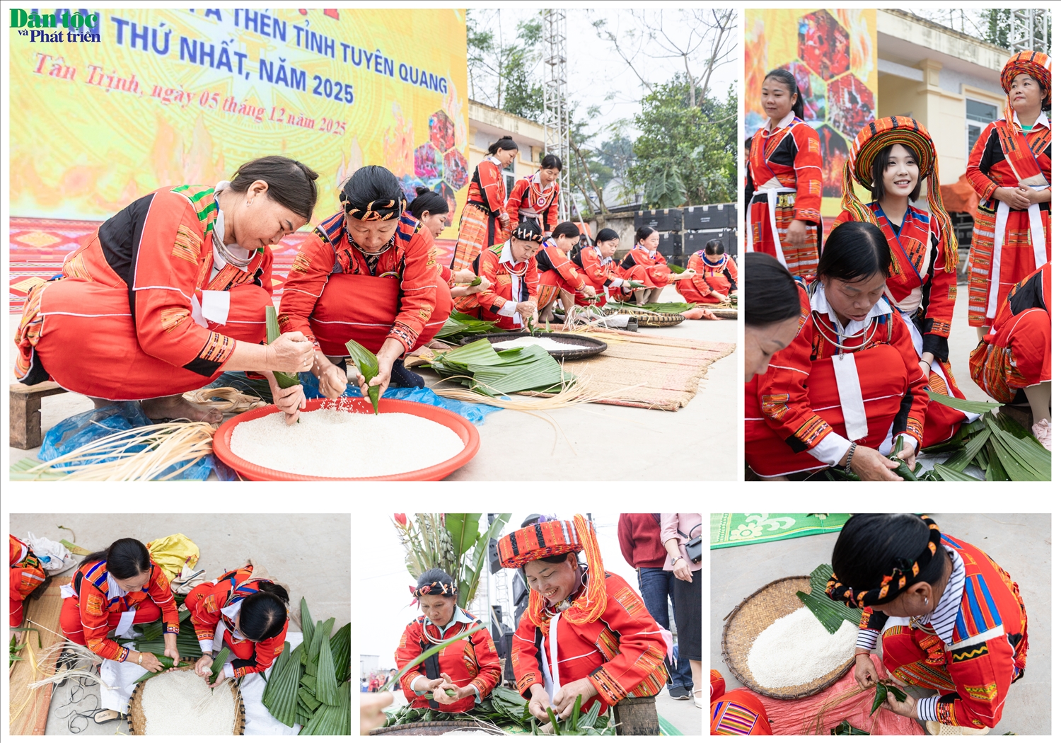 Sôi nổi phần thi gói bánh sừng trâu tại Lễ hội Nhảy lửa của đồng bào dân tộc Pà Thẻn