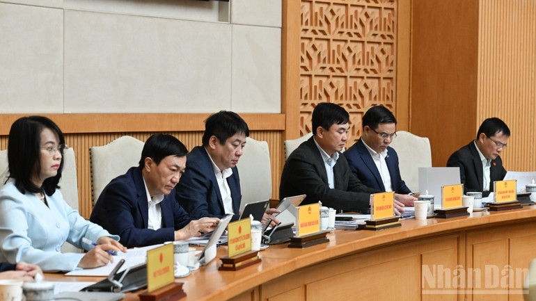  Lãnh đạo các tập đoàn, tổng công ty tham dự Phiên họp. (Ảnh: Trần Hải) 