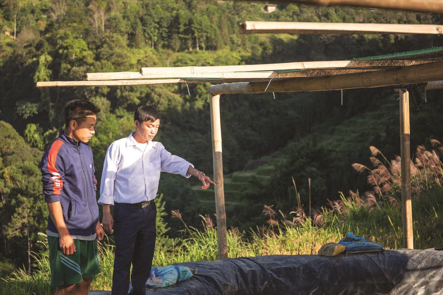 Nuôi cá nước lạnh đã giúp gia đình anh Lìn mang về thu nhập hơn 100 triệu đồng trong lứa cá đầu tiên