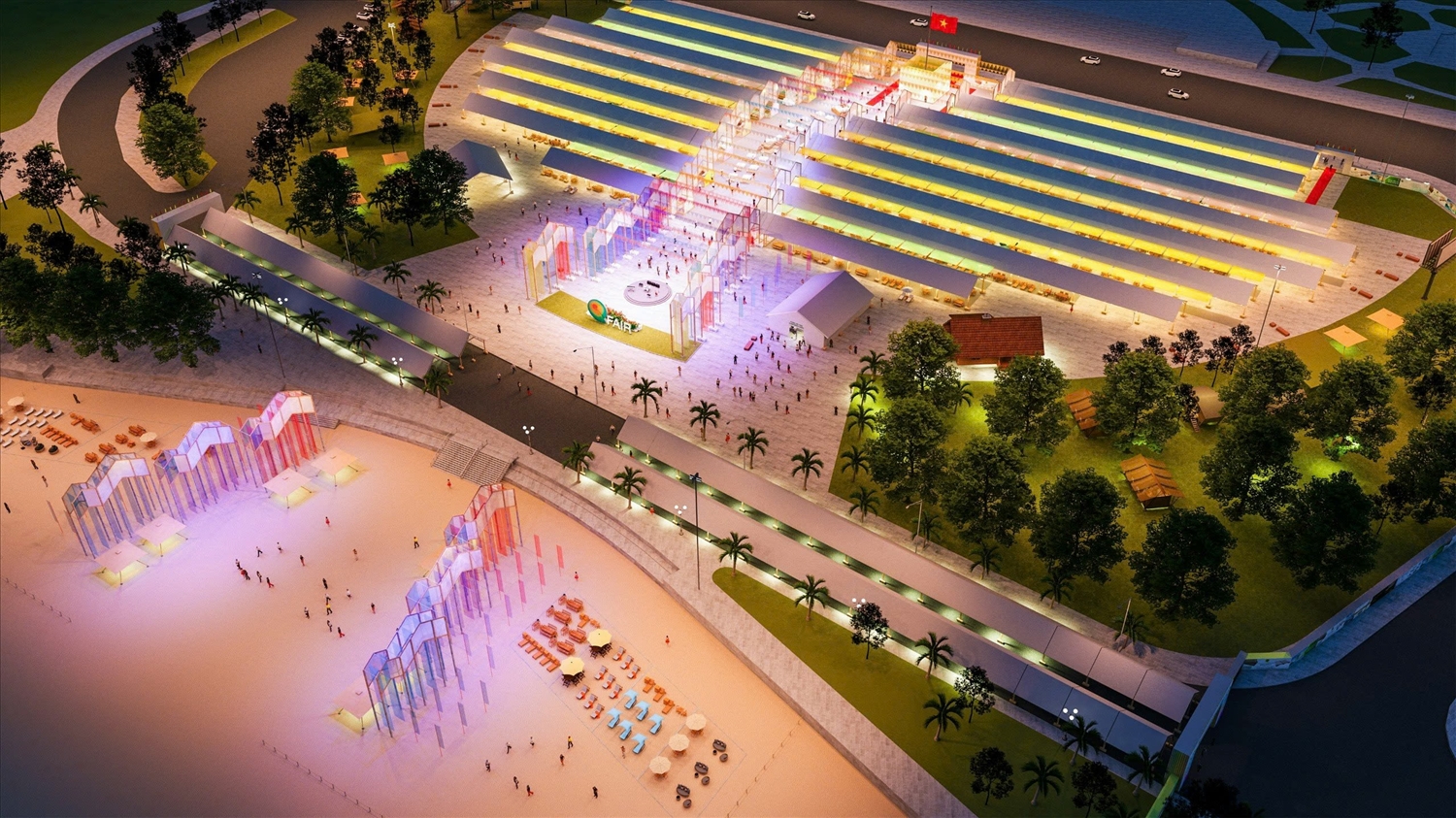 Phối cảnh Hội chợ Q-FAIR 2025.