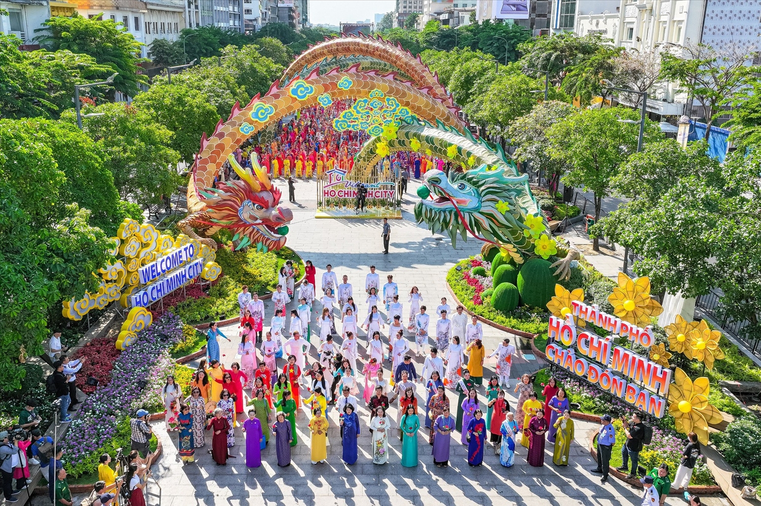 Lễ hội Áo dài TP.HCM lần thứ 10 với chủ đề “Tôi yêu Áo dài Việt Nam” (Ảnh: CTV)