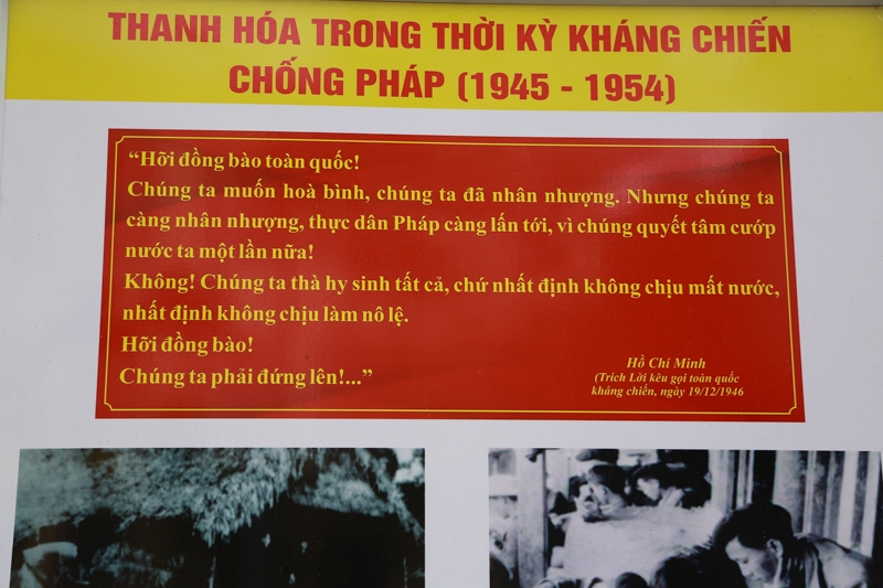 Các hình ảnh tư liệu nổi bật, có ý nghĩa giáo dục sâu sắc được trưng bày, bố trí sắp xếp khoa học nhằm tạo điểm nhấn, thể hiện được ý nghĩa của chuyên đề.