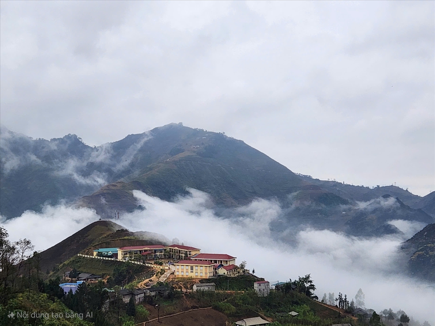 Các trường Mầm non, trường Tiểu học Khâu Vai thường xuyên được các nàng mây đến thăm