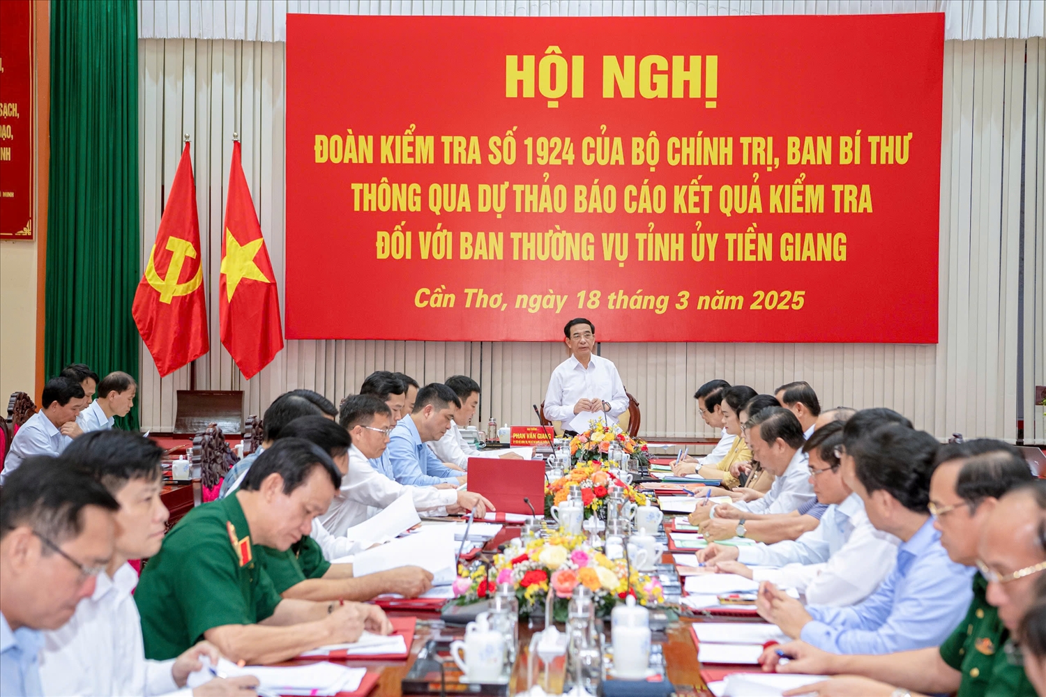 Đoàn kiểm tra số 1924 của Bộ Chính trị, Ban Bí thư thông qua dự thảo Báo cáo kết quả kiểm tra đối với Ban Thường vụ Tỉnh ủy Tiền Giang