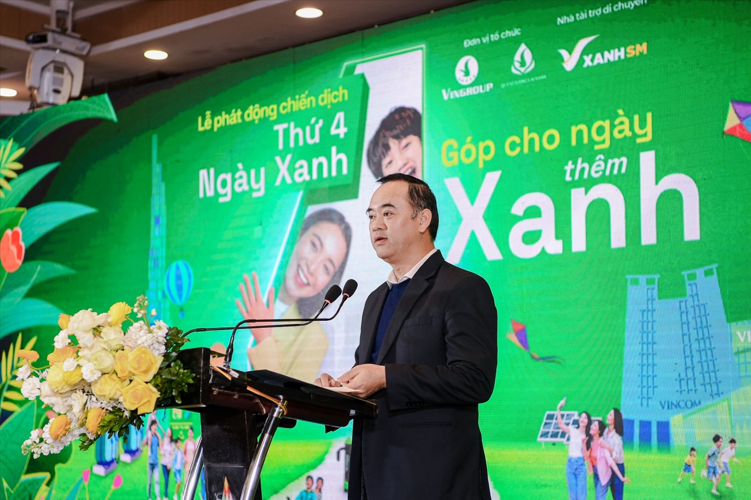 TS. Trần Nam Tú - Phó Vụ trưởng Vụ Khoa học Công nghệ và Môi trường Bộ GD&ĐT đánh giá cao sáng kiến “Thứ 4 Ngày Xanh” của Tập đoàn Vingroup.