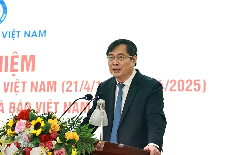 Phó Trưởng Ban Tuyên giáo và Dân vận Trung ương Phan Xuân Thủy phát biểu tại Lễ kỷ niệm.