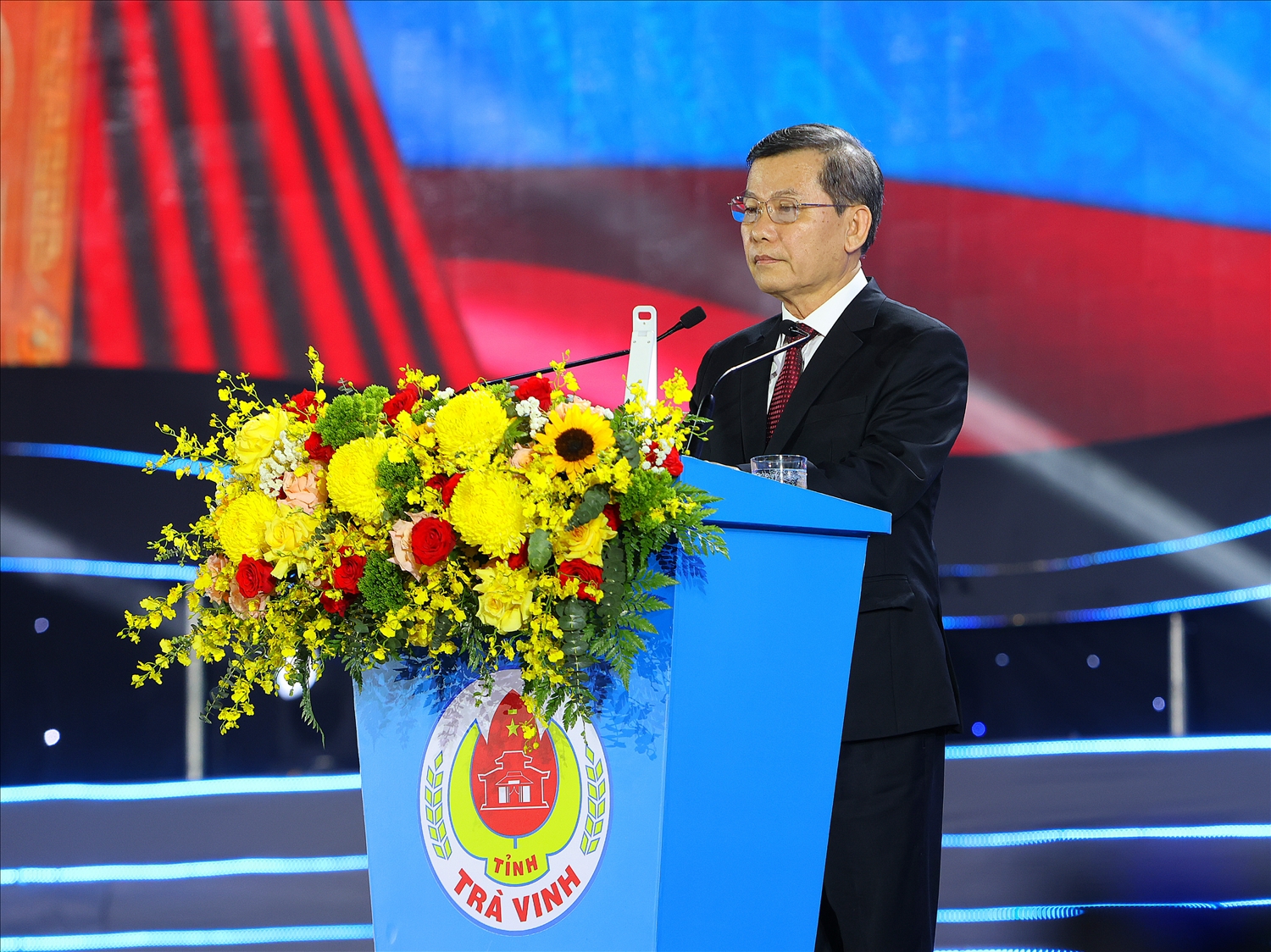 Bí thư Trung ương Đảng, Chánh án Tòa án Nhân dân Tối cao Lê Minh Trí phát biểu tại buổi lễ
