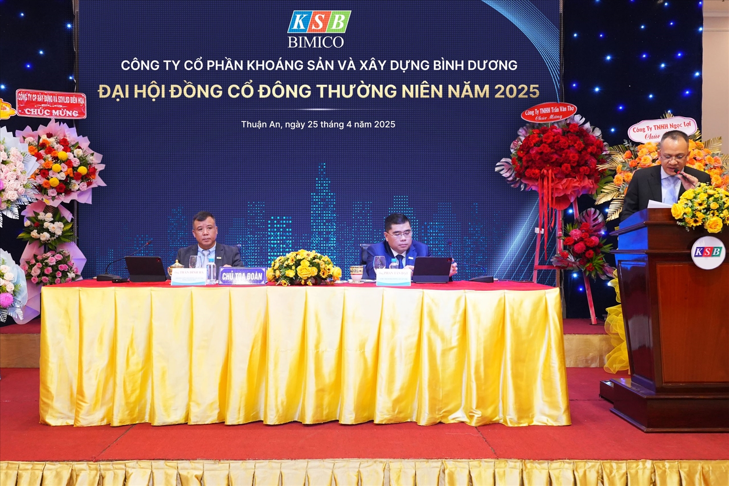 Đại hội cổ đông thường niên 2025 Công ty Cổ phần Khoáng sản và Xây dựng Bình Dương - KSB Đại hội cổ đông thường niên 2025 Công ty Cổ phần Khoáng sản và Xây dựng Bình Dương - KSB