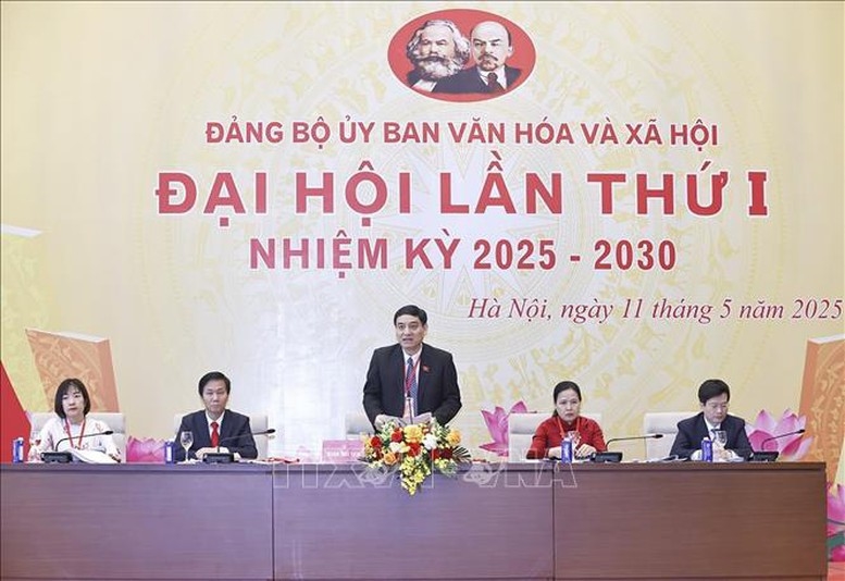 Chủ nhiệm Ủy ban Văn hóa và Xã hội của Quốc hội Nguyễn Đắc Vinh phát biểu. Ảnh: TTXVN