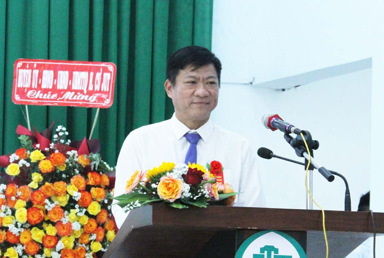 Phó Giám đốc Sở Nông nghiệp và Môi trường tỉnh Đắk Nông Ngô Xuân Đông phát biểu tại Lễ công bố