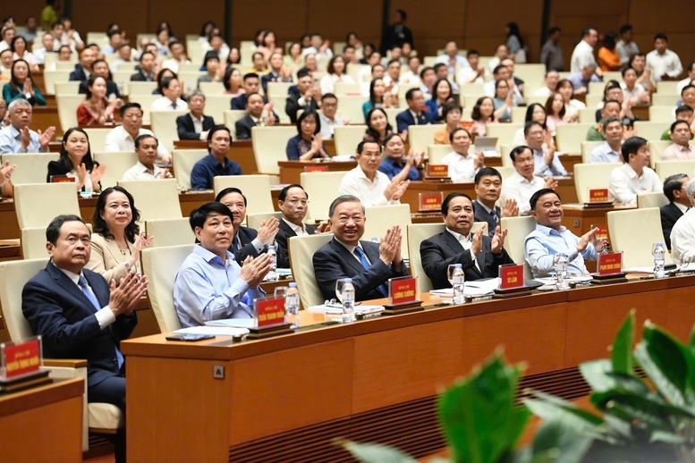 Các đại biểu tham dự Hội nghị tại điểm cầu chính Hà Nội (Ảnh: TL)