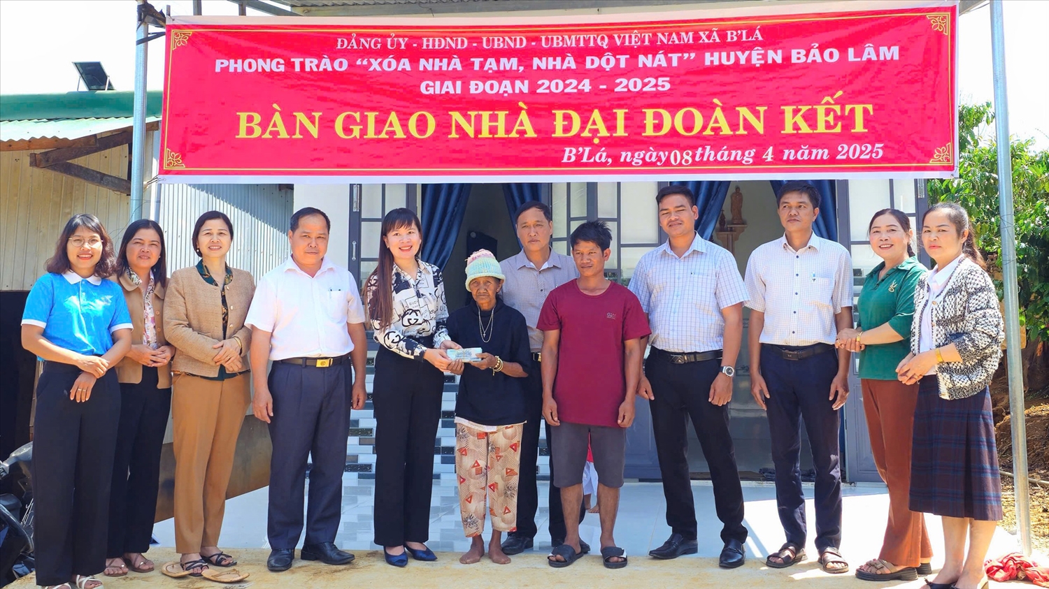 Huyện Bảo Lâm đã hoàn thành kế hoạch xóa nhà tạm, nhà dột nát. Ảnh: Khánh Phúc