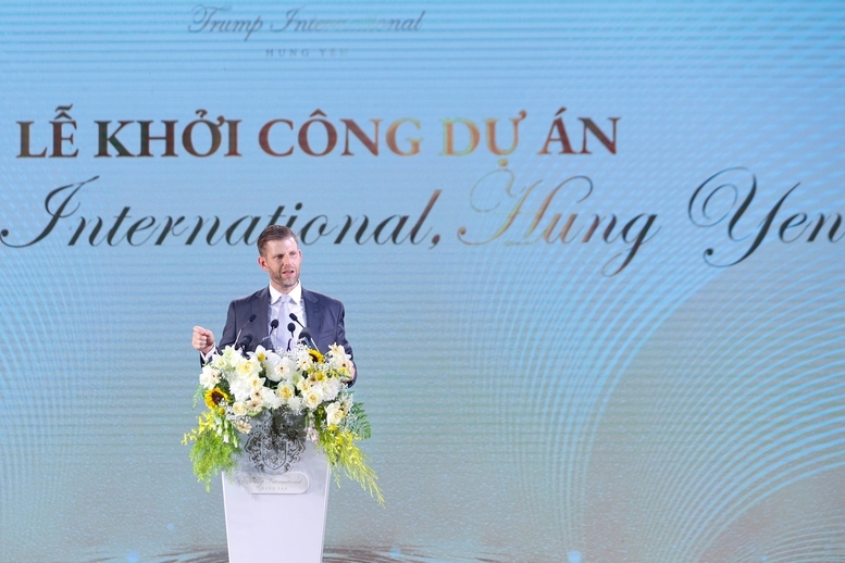 Ông Eric Trump, Phó Chủ tịch Tập đoàn Trump Organization đánh giá Việt Nam hiện là một trong những thị trường năng động và tiềm năng bậc nhất thế giới - Ảnh: VGP/Nhật Bắc