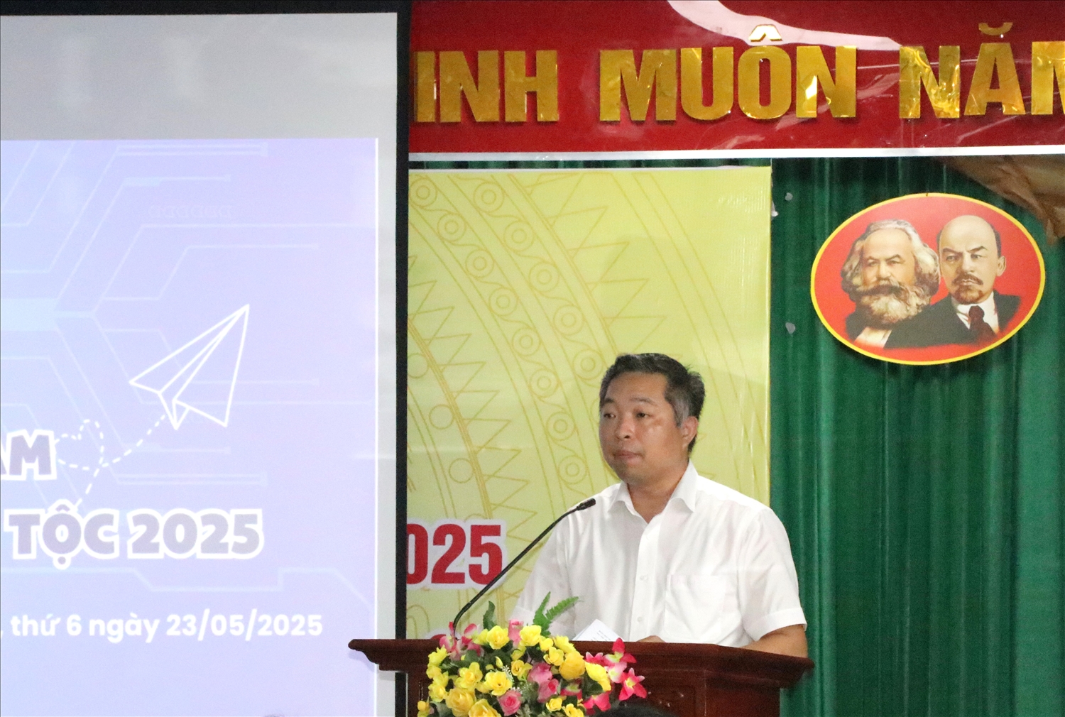 GS. TS Trần Trung, Giám đốc Học viện phát biểu tại Ngày hội