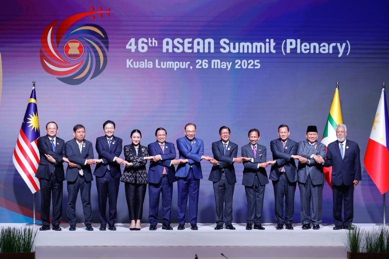Hội nghị Cấp cao ASEAN lần thứ 46 và các hội nghị cấp cao liên quan khai mạc sáng 26/5 tại Trung tâm Hội nghị Kuala Lumpur - Ảnh: VGP/Nhật Bắc