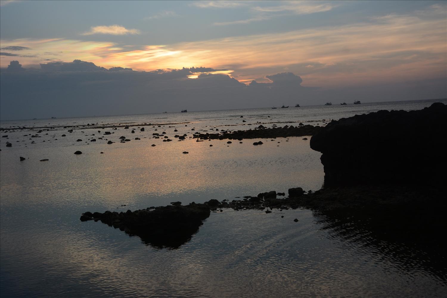 Hoàng hôn Lý Sơn.