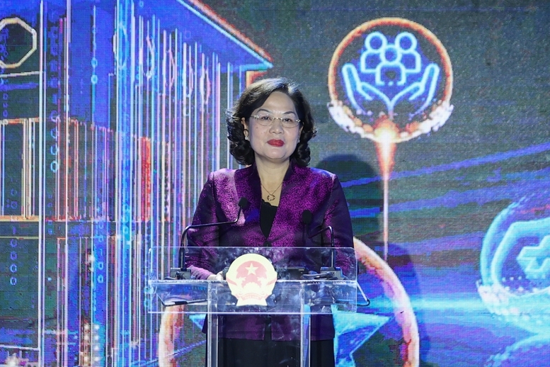 Thống đốc NHNN Việt Nam Nguyễn Thị Hồng phát biểu tại sự kiện - Ảnh: VGP/Nhật Bắc