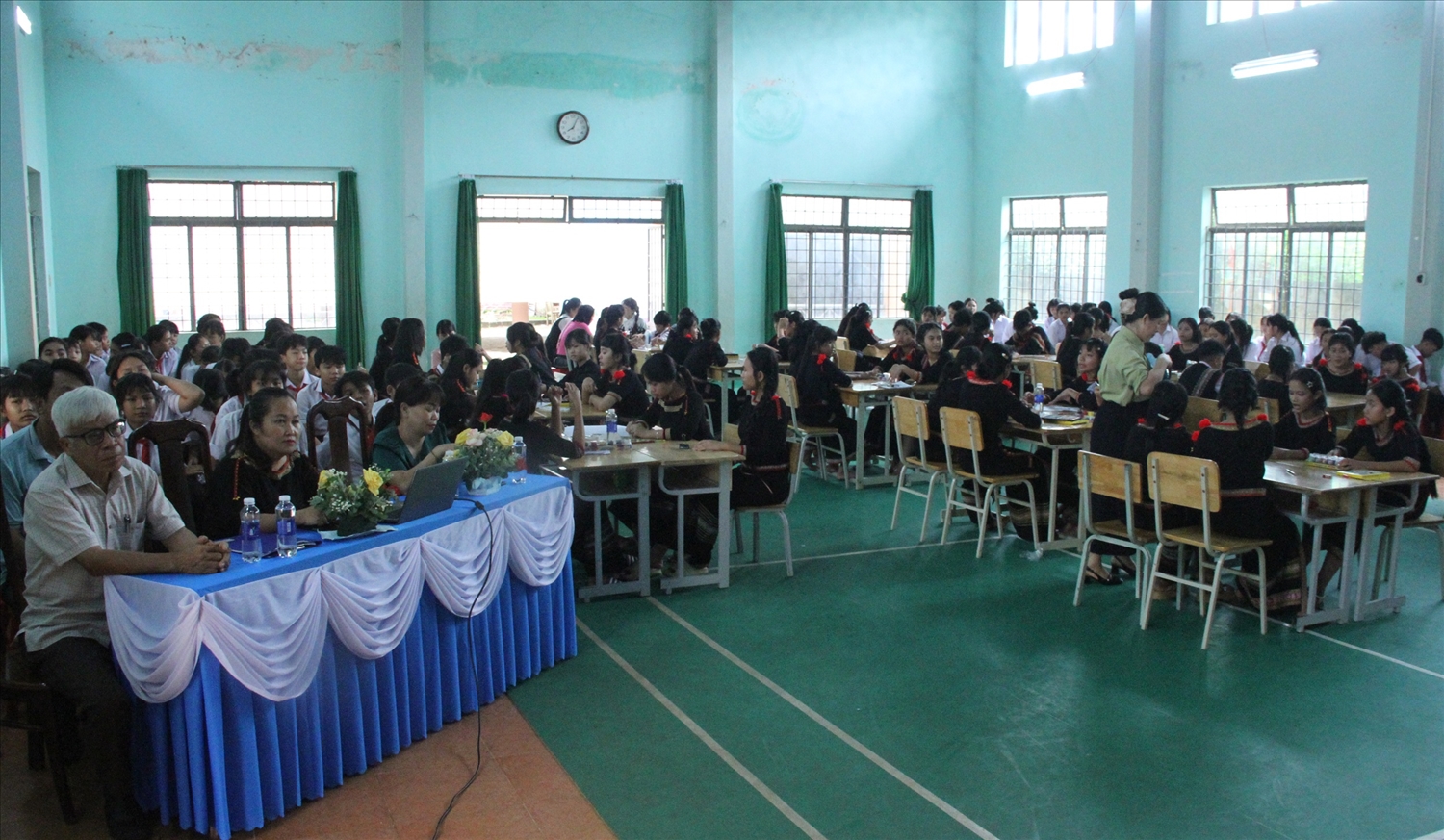 Hội thi vẽ tranh tuyên truyền, phổ biến, giáo dục pháp luật diễn ra diễn ra tại Trường THPT dân tộc nội trú THCS huyện Krông Ana