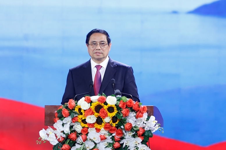 Thủ tướng Phạm Minh Chính phát biểu tại buổi lễ - Ảnh: VGP/Nhật Bắc