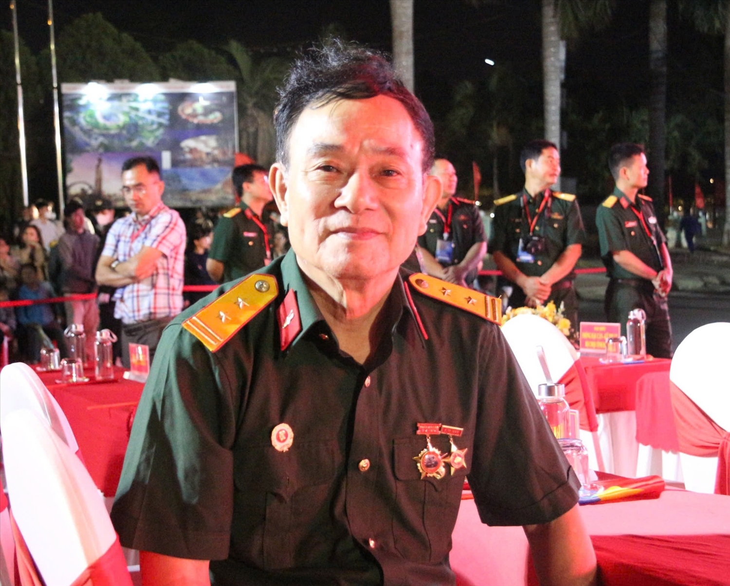 Cựu chiến binh Đặng Văn Phong tham dự Chương trình Bản trường ca hòa bình tại điểm cầu Đắk Lắk