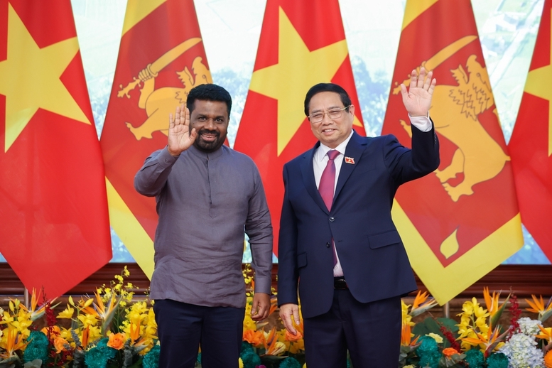 Thủ tướng Phạm Minh Chính và Tổng thống Sri Lanka Anura Kumara Dissanayaka - Ảnh: VGP/Nhật Bắc