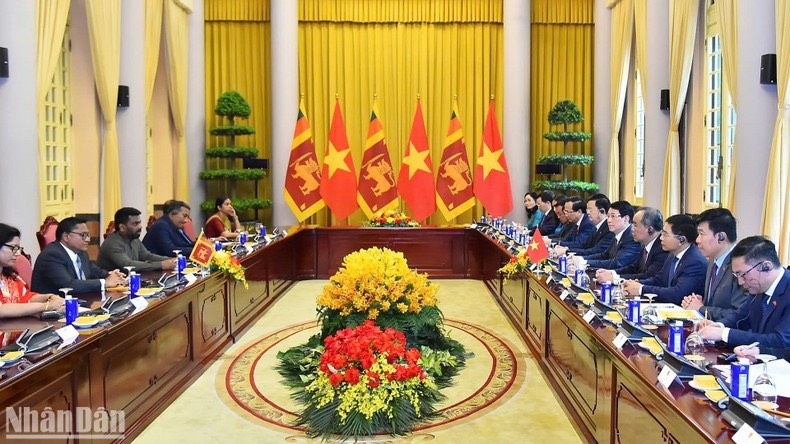 Quang cảnh hội đàm.
