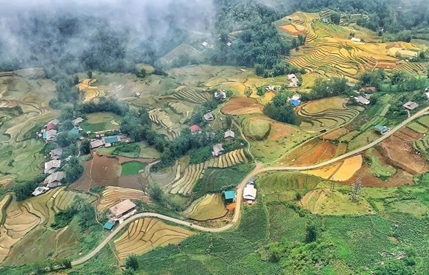 Thung lũng Mường Hoa (Sa Pa) mùa nước đổ là điểm khám phá hấp dẫn của du khách quốc tế. Ảnh:TL