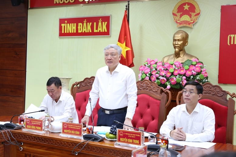 Phó Thủ tướng Thường trực Chính phủ Nguyễn Hòa Bình yêu cầu Đắk Lắk tập trung giải quyết, xử lý dứt điểm các vụ việc khiếu nại, tố cáo phức tạp, kéo dài trước ngày 30/6 - Ảnh: VGP/Nguyễn Hoàng