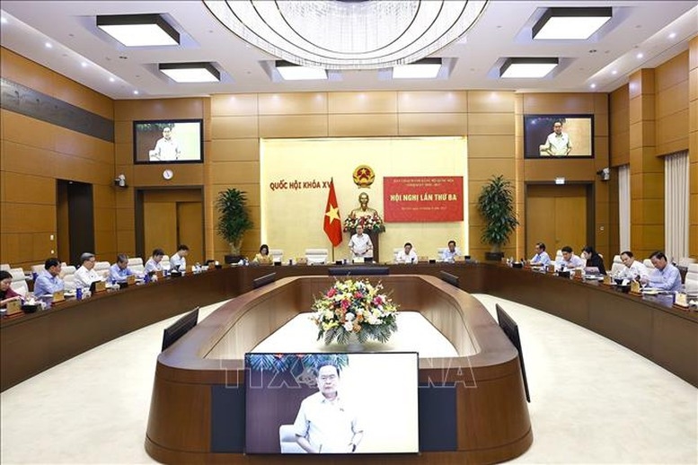 Chủ tịch Quốc hội Trần Thanh Mẫn phát biểu khai mạc. Ảnh: Doãn Tấn/TTXVN