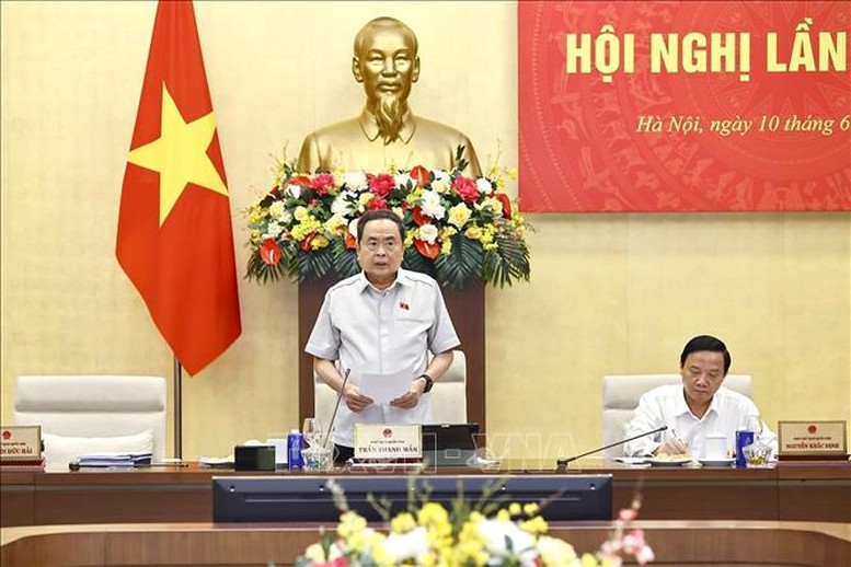 Chủ tịch Quốc hội Trần Thanh Mẫn phát biểu khai mạc. Ảnh: Doãn Tấn/TTXVN