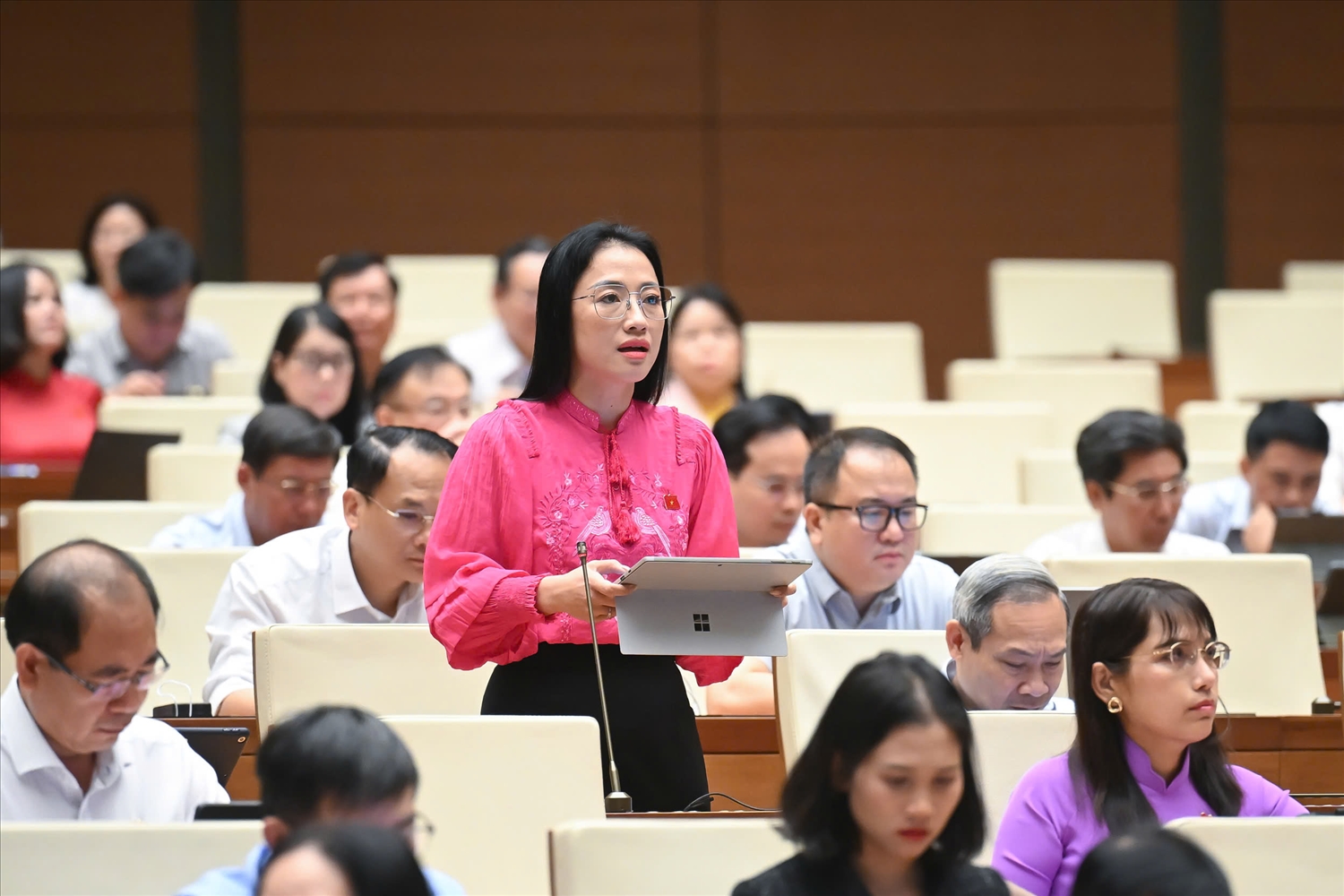 Đại biểu Trần Khánh Thu (Đoàn ĐBHQ tỉnh Thái Bình) 