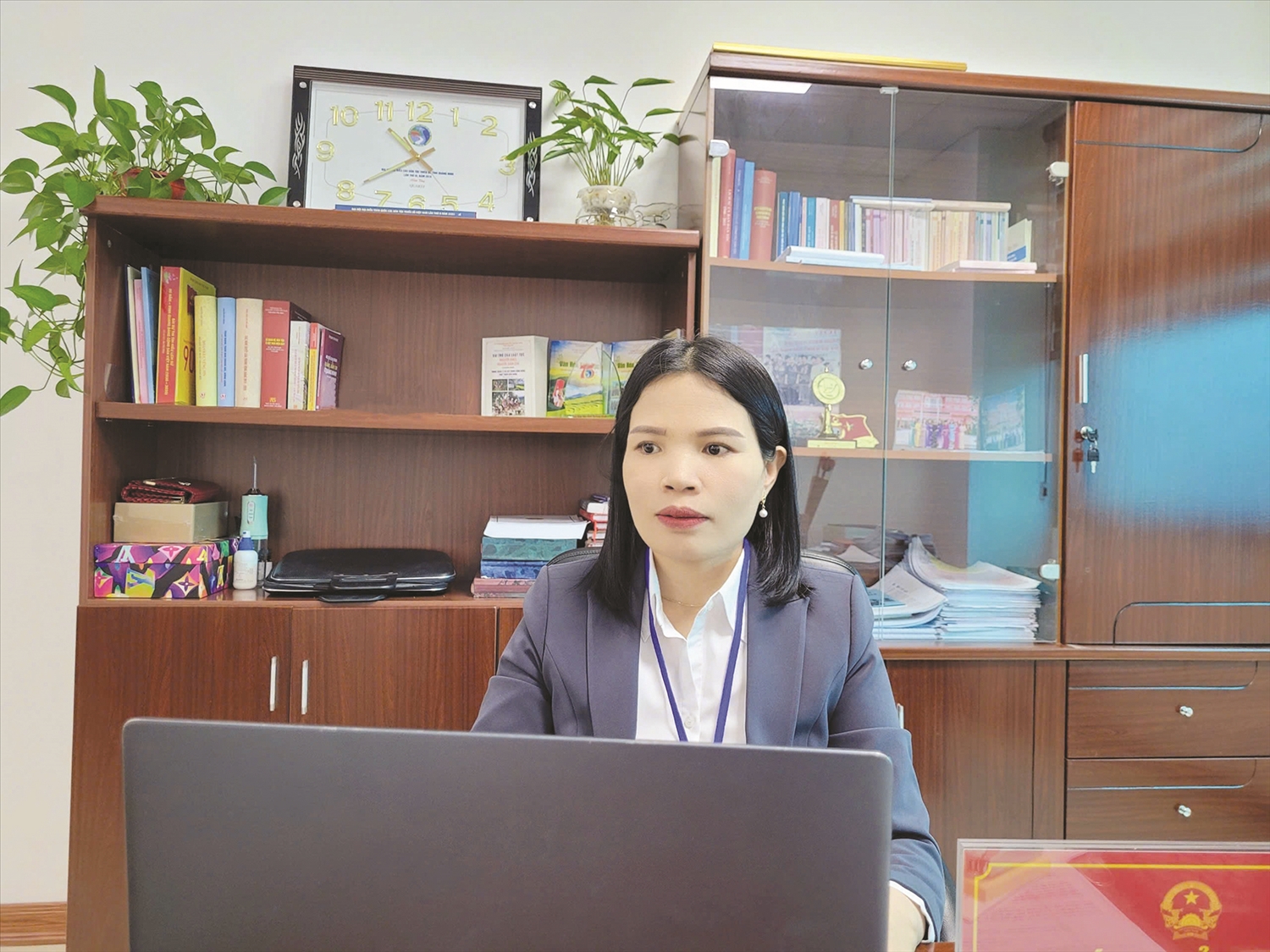 Bà Ân Thị Thìn, Phó Giám đốc Sở Dân tộc và Tôn giáo tỉnh Quảng Ninh
