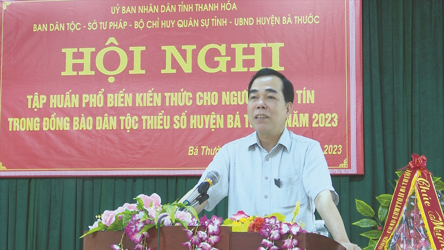 Ông Cầm Bá Tường, Phó Giám đốc Sở Dân tộc và Tôn giáo Thanh Hóa