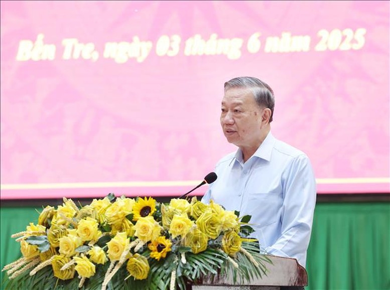 Tổng Bí thư Tô Lâm đánh giá cao và biểu dương những cố gắng, kết quả tích cực mà các địa phương đã đạt được trong thời gian qua