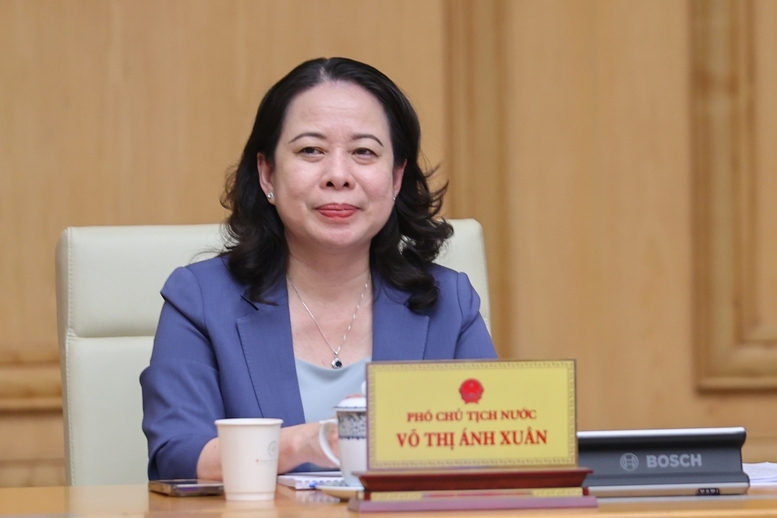 Phó Chủ tịch nước Võ Thị Ánh Xuân phát biểu tại phiên họp - Ảnh: VGP/Nhật Bắc